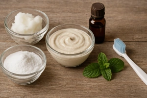 ingredientes para hacer crema dental casera