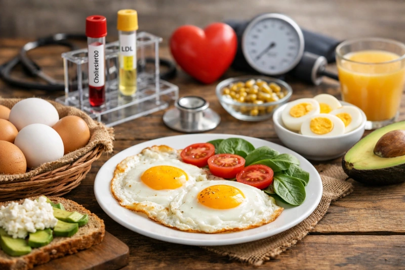 Persona disfrutando de un desayuno saludable con huevos