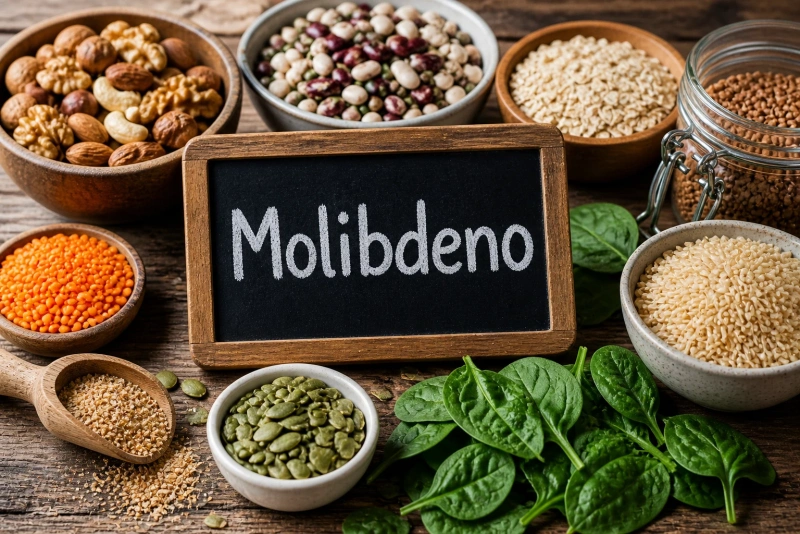 Molibdeno esencial para funciones enzimáticas del cuerpo